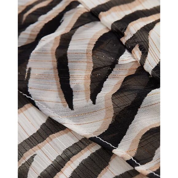 Express Rachel Zoe Collaboration Zebra Print One Shoulder Ruffle Mini Dress XS - Picture 5 of 6